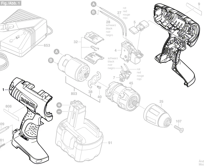 Coquille pour GSR 14,4 V Bosch